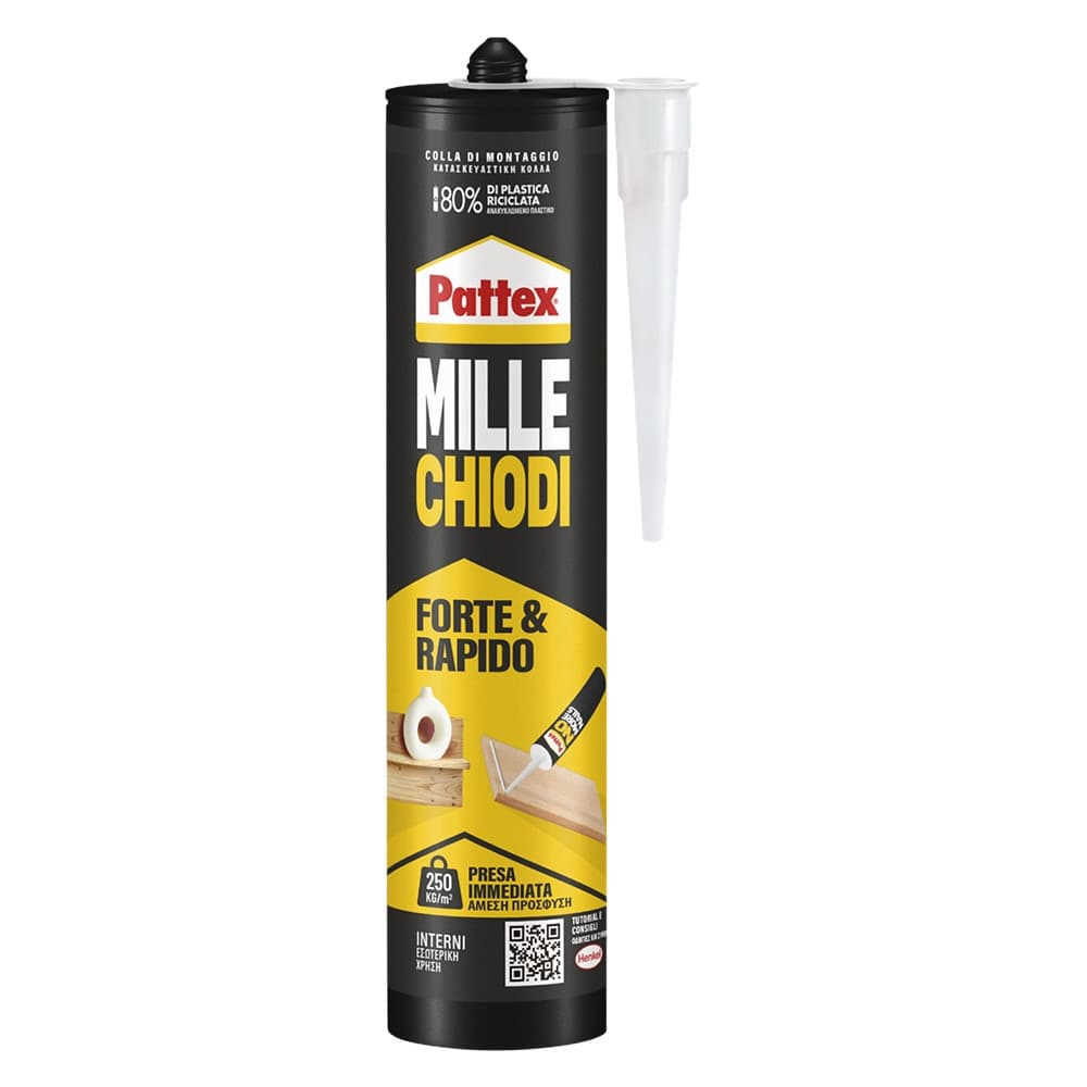 Adesivo Millechiodi Pattex Forte&rapido Bianco 12 Pezzi 400 Gr - 2