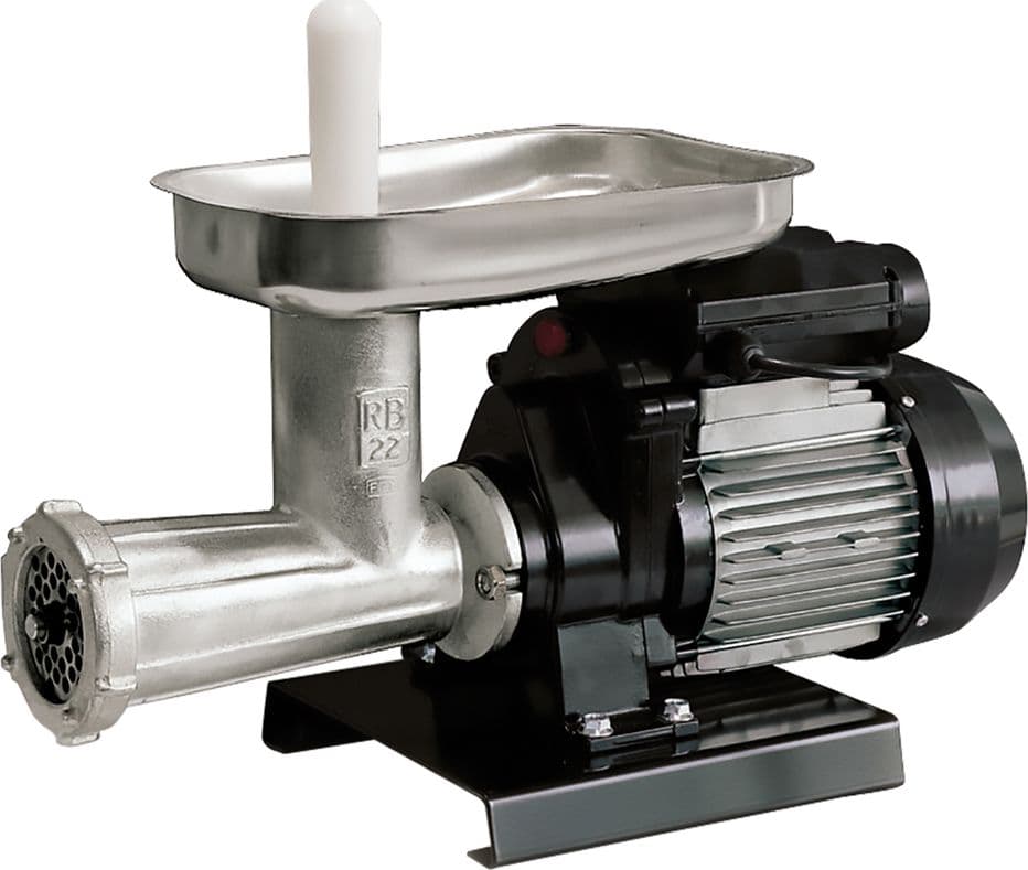 Motoriduttore con Tritacarne Serie 20706n Reber 20700 N 12 450w in Acciaio Inox