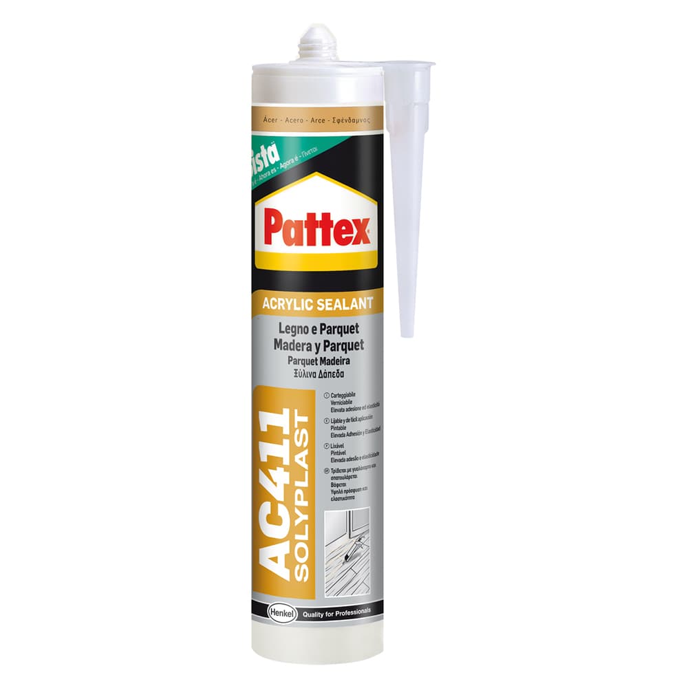 Silicone Acrilico per Legno e Parquet 'Pattex AC41 Pino Pattex 300 ml - 2