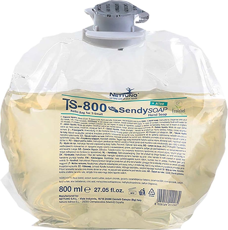 Sapone Liquido T S800 Nettuno Sendy Soap 6 Pezzi 800 ml - 2
