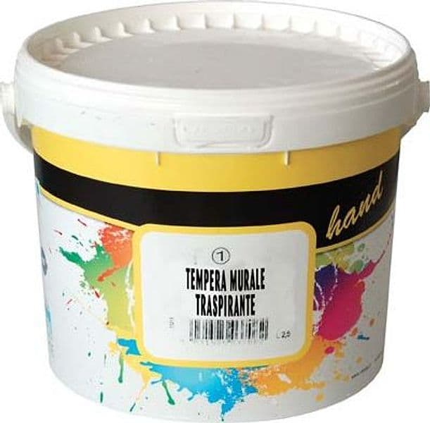 Idropittura Tempera Murale Hand Bianco 4 L 2 Pezzi - 2