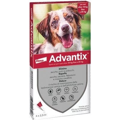 Antiparassitario Advantix Cani Elanco 25 10 kg 4 Pezzi - 2
