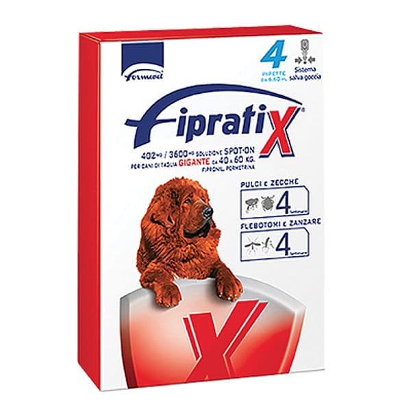 Antiparassitario Fipratix Cane Formevet 60 pipette 4 40 kg - 2