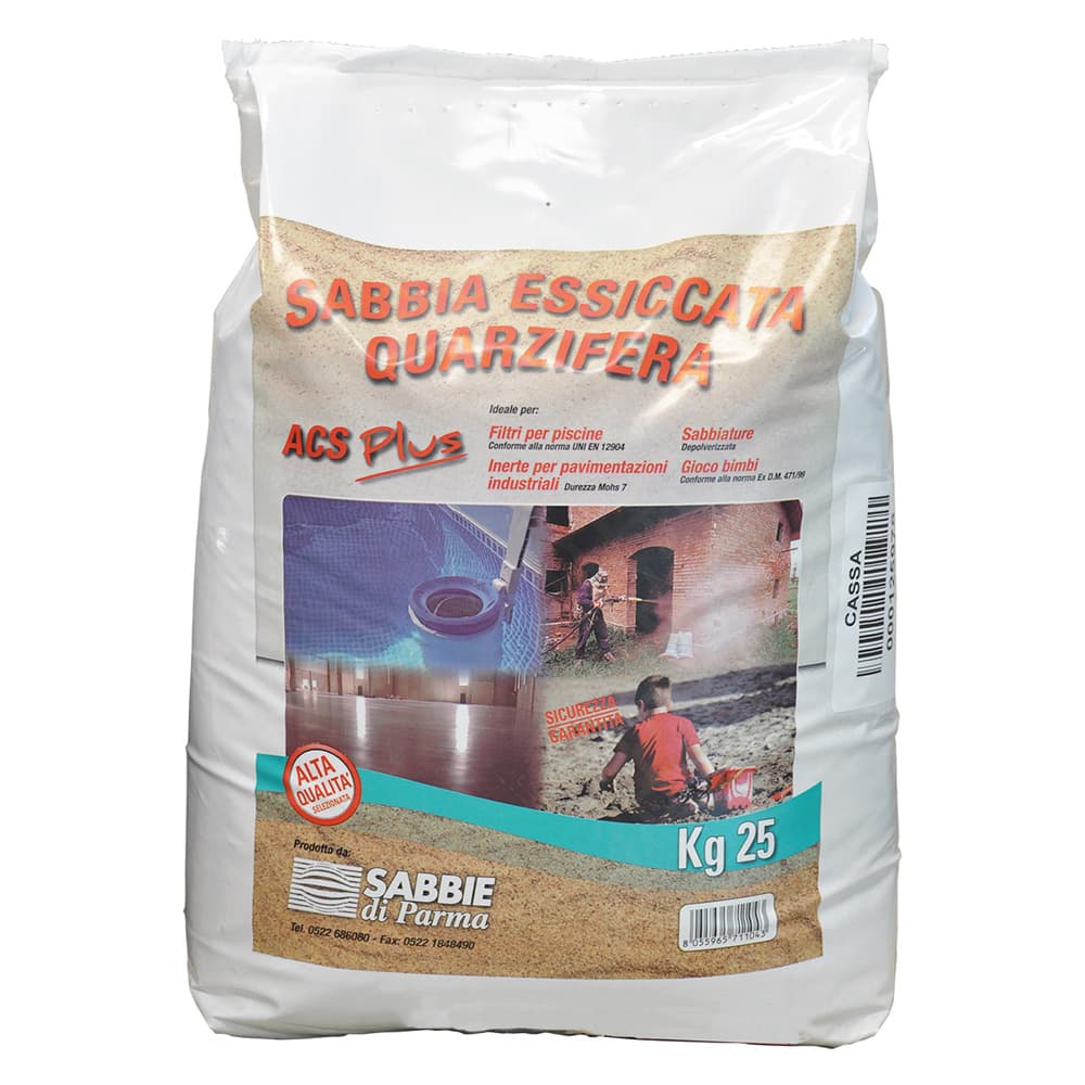 Sabbia Quarzifera Essiccata C.a. 25 kg - 2