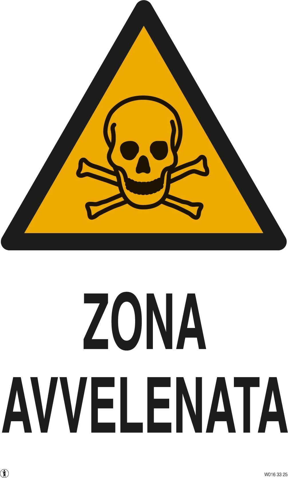 Cartello Segnaletico Zona Avvelenata Cm 20 x 30 10 Pezzi – Autres
