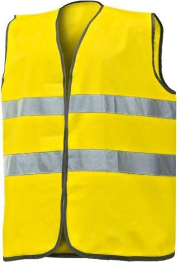 Gilet Alta Visibilità Colore Giallo Fluo Tg. Unica Industrial Starter - 2
