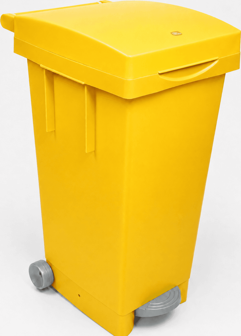 Ics Bidone Big Tata per Differenziata L 80 cm 38 x 50X80 H Colore Giallo - 2