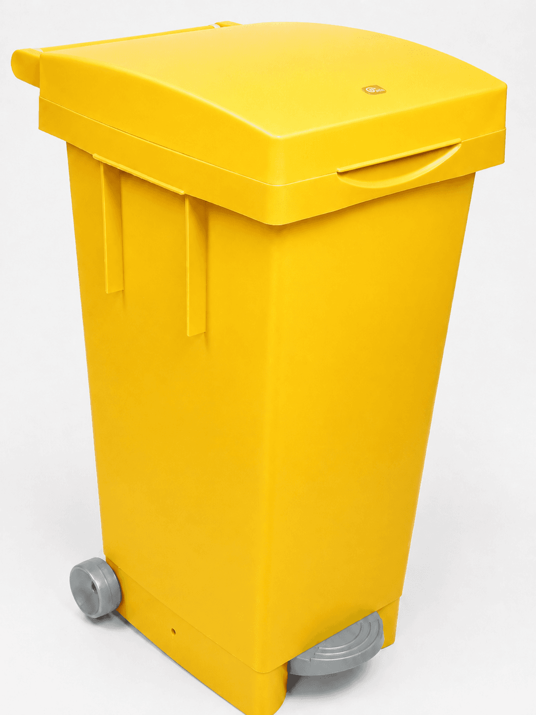 Ics Bidone Big Tata per Differenziata L 80 cm 38 x 50X80 H Colore Giallo - 2