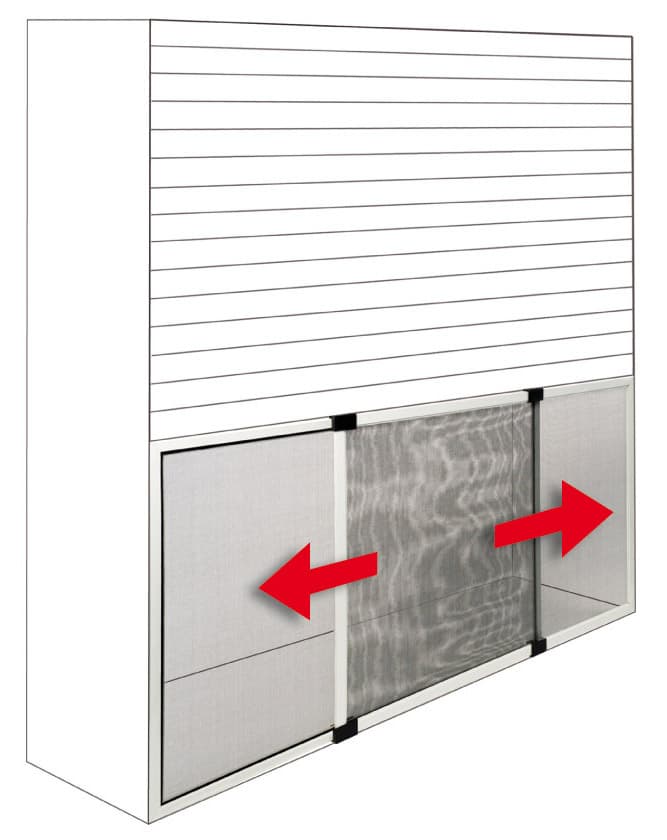 Zanzariera Estensibile per Finestre Bianco Ral 9010 cm 100 x 70 - 2