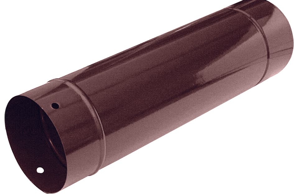 Tubo per Stufa Ø Cm 18 x 100 Colore Marrone Ala - 2