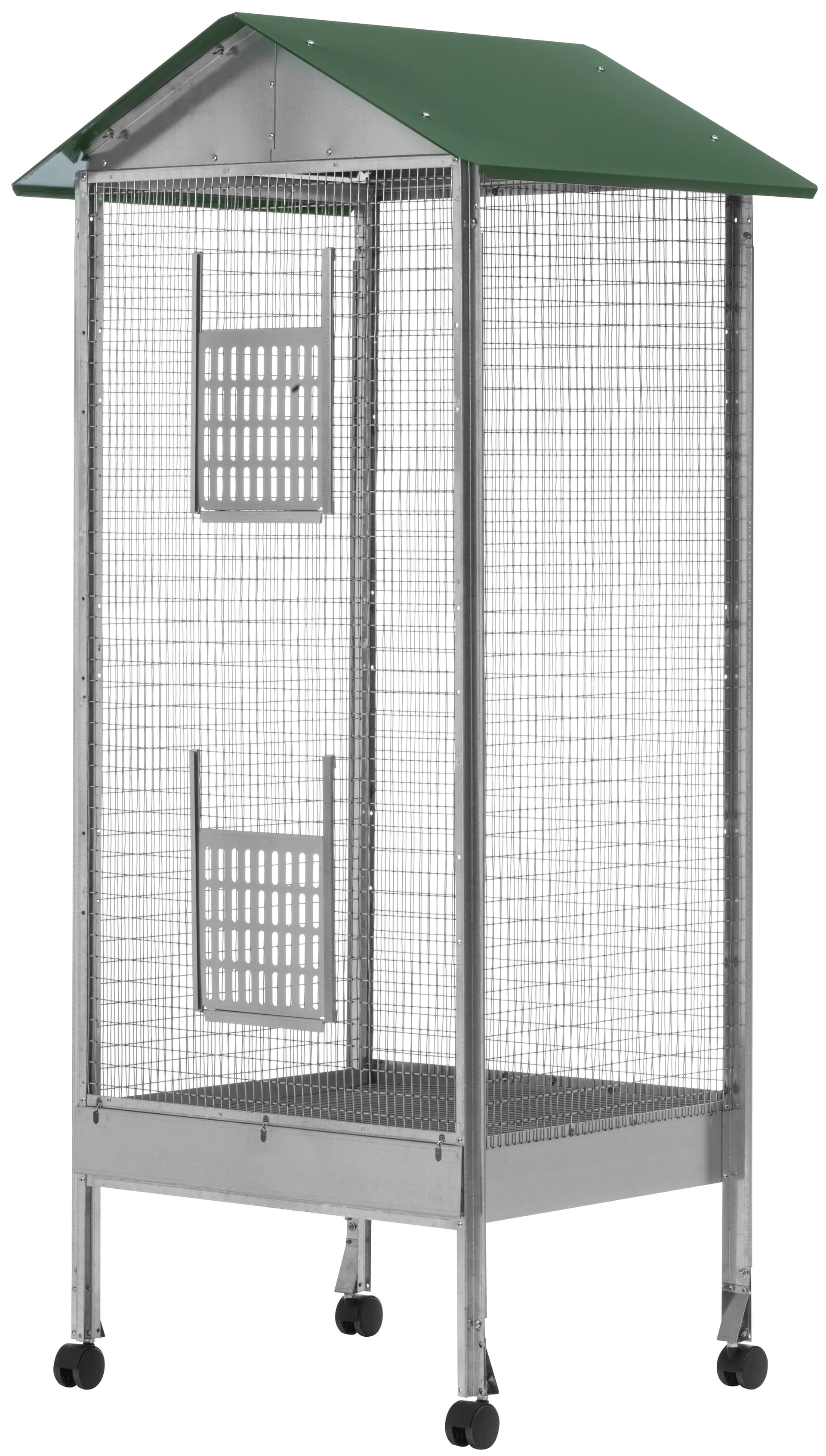 Voliera a Casetta Rettangolare a 1 Piano Cm 60 x 50X170 H - 2
