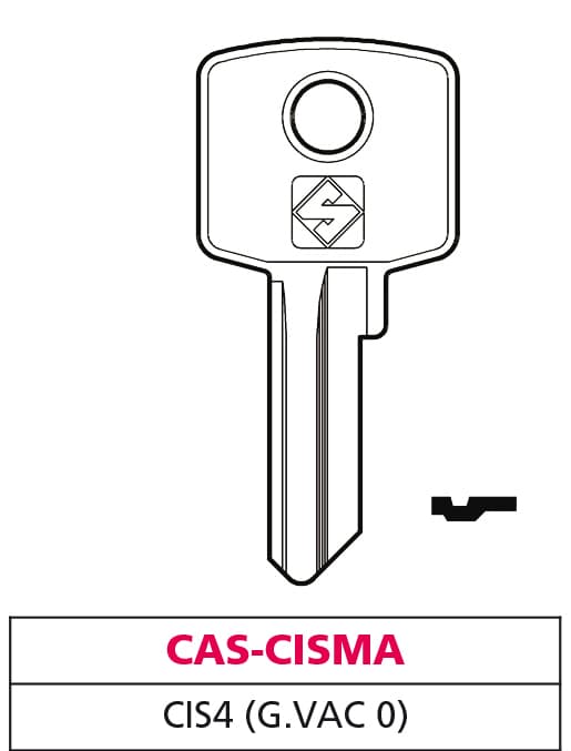 Chiave Asc CIS4 (g. Vac 0) Cas Cisma 20 Pezzi Silca - 2