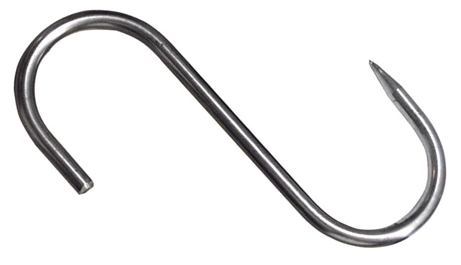 Gancio per Macellaio Fisso Misura 80 x 4 10 Pezzi - 2