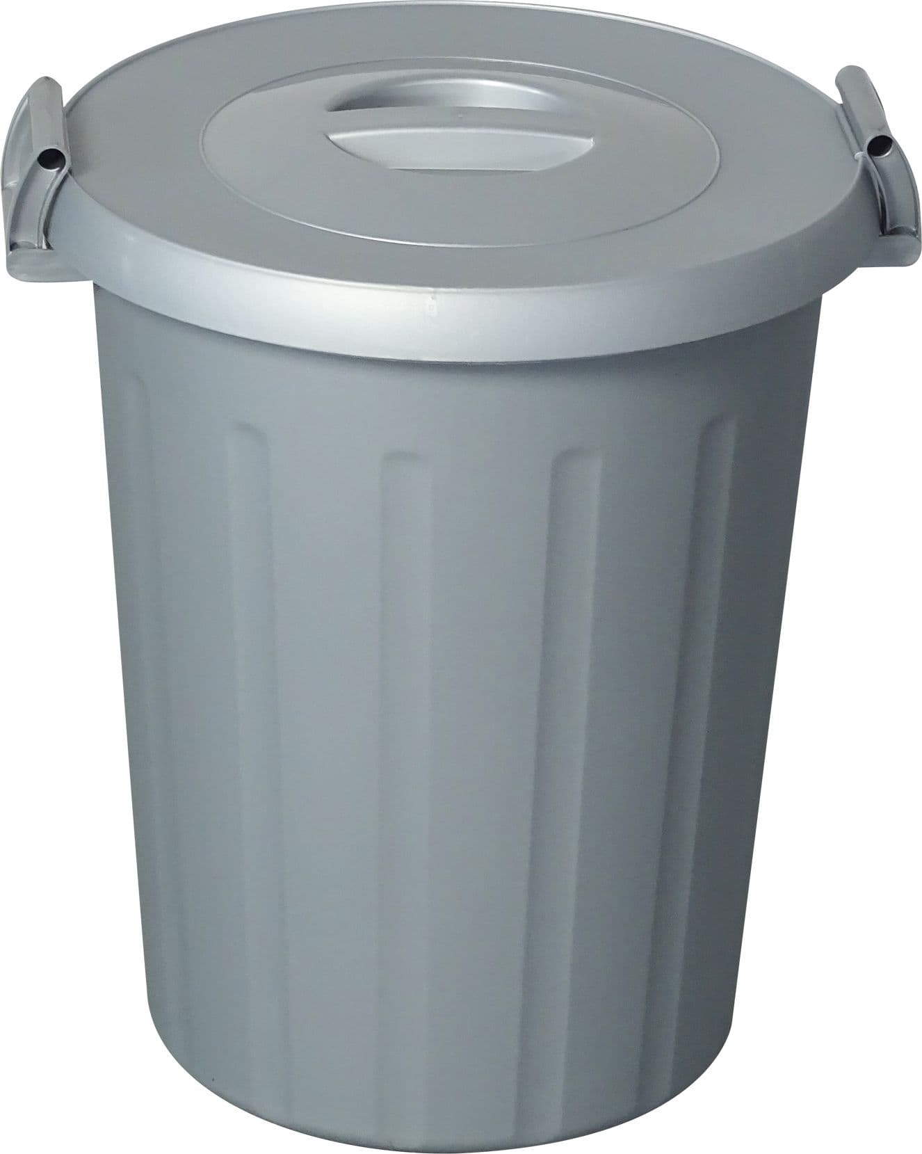 Ics Bidone con Coperchio Okey L 50 Ø Cm 47 x 52 H Colore Grigio - 2