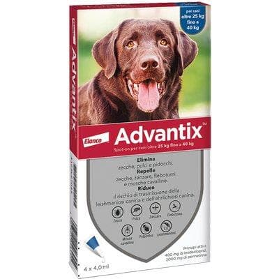 Antiparassitario Advantix Cani Elanco 40 25 kg 4 Pezzi - 2