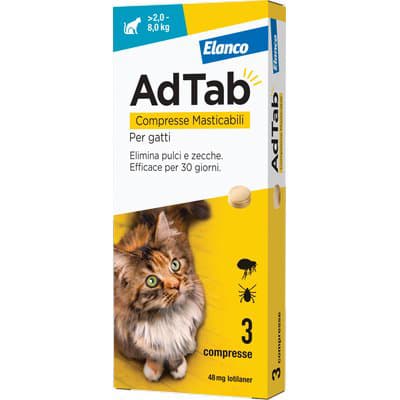 Antiparassitario Adtab Gatti Elanco 8 2 kg 3 Pezzi - 2