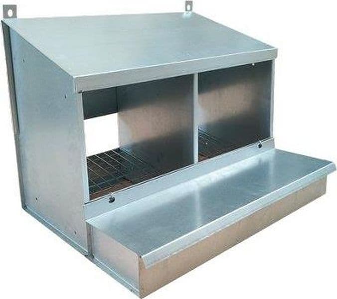 Nido per Galline Ovaiole 2 Posti H 56 x 42 cm 42 cm 2 Pezzi – Autres