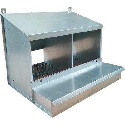 Nido per Galline Ovaiole 2 Posti H 56 x 42 cm 42 cm 2 Pezzi - 2