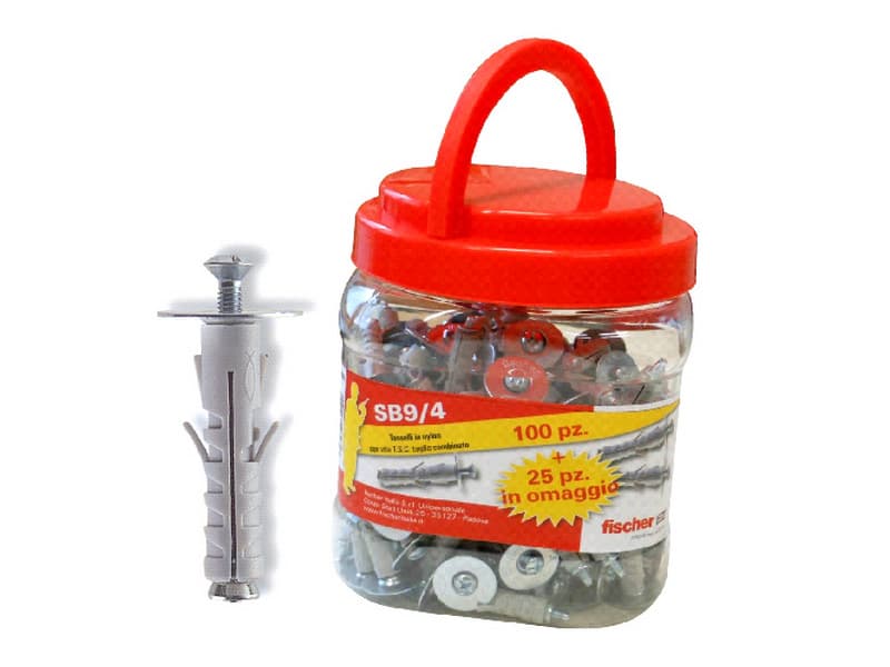 Tassello Sb 9 4 Box 125 Pezzi (100+25 Omaggio) Fischer - 2