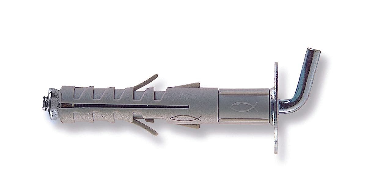 Tassello Sb 9 L8 con Gancio Corto 100 Pezzi. Mm 9 x 52 100 Pezzi Fischer