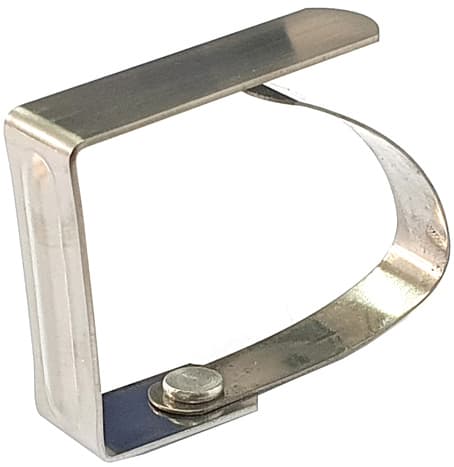 Fermatovaglie in Acciaio Inox Mm 40 x 55 50 Pezzi - 2