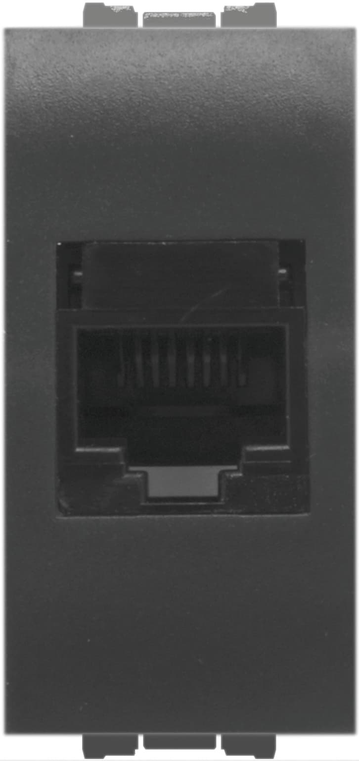 Presa RJ45 CAT.6A Plug 8 8 Colore Antracite 10 Pezzi Feb Elettrica - 2