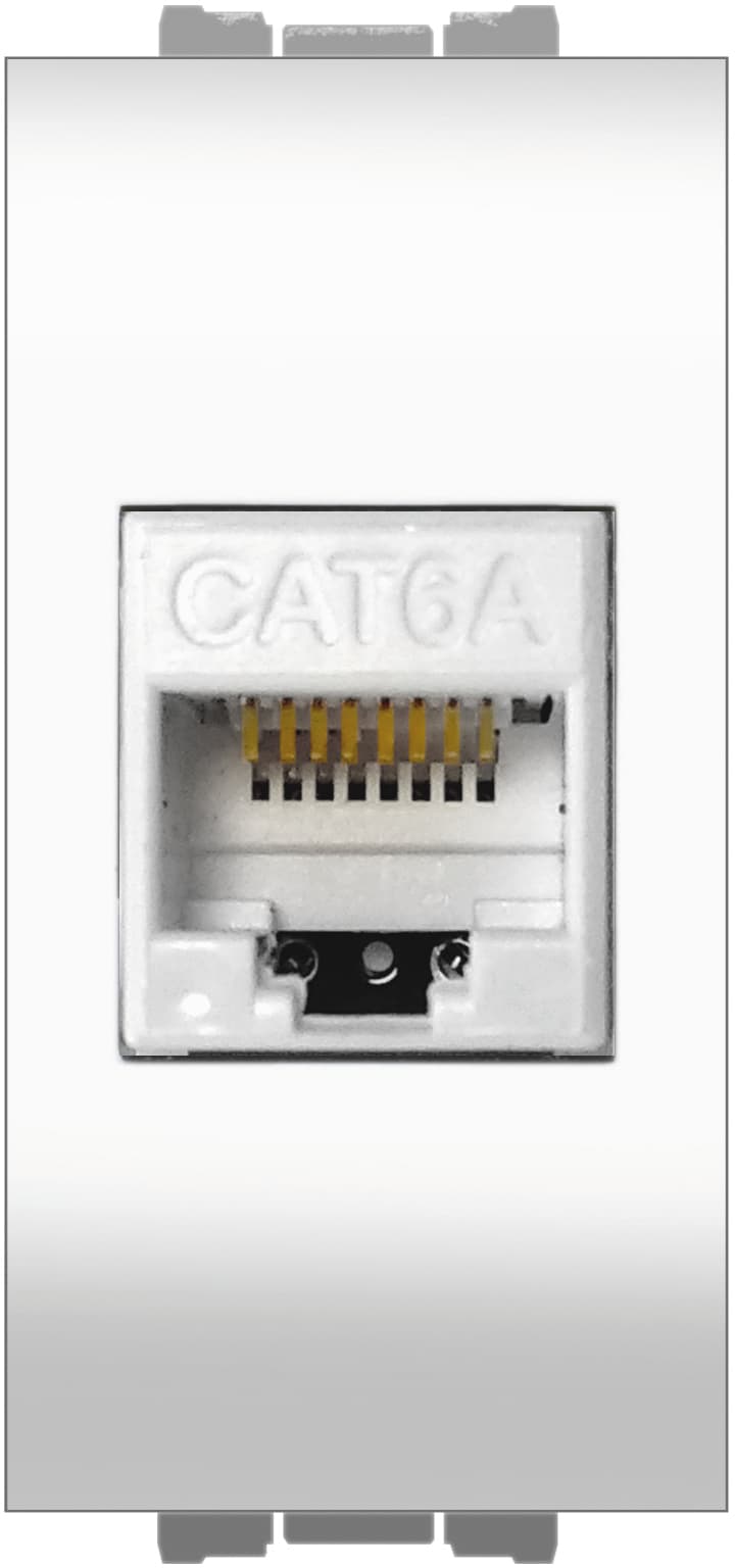 Presa RJ45 CAT.6A Plug 8 8 Colore Bianco 10 Pezzi Feb Elettrica - 2