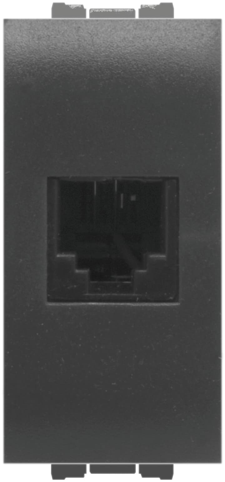 Presa Telefonica RJ11 Plug 6 4 Colore Antracite 10 Pezzi Feb Elettrica - 2