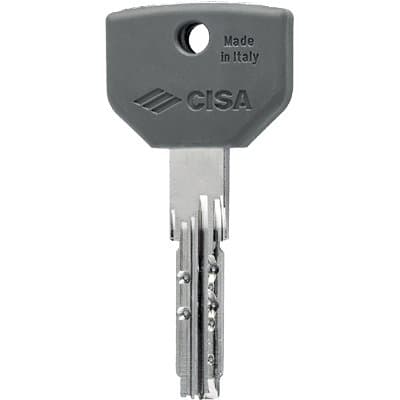 Chiave Punzonata Cisa 00670.10 Originale Ottone Nichelato 5 Pezzi - 2