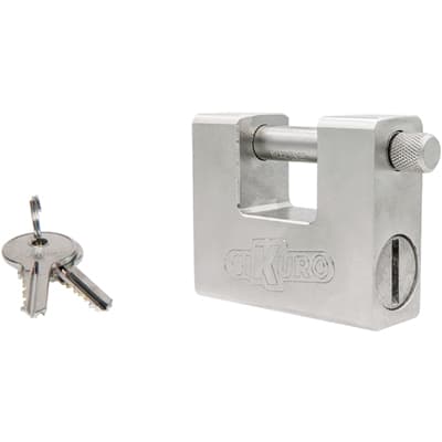 Lucchetto Antiscasso Ssu 84UK Ilsa KA1 Cromato 84 mm 6 Pezzi - 2