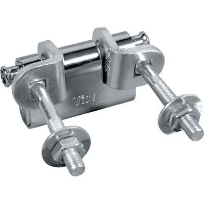 Occhioli Fissi Cancello Viro Zincati Vite Spostamento 44 mm 26 mm 2 Pezzi - 2