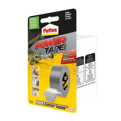 Nastro Alta Resistenza Power Tape Pattex Grigio 5 ml 50 mm 3 Pezzi - 2