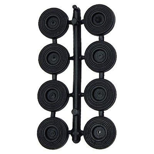 Gommino Sottosedia Pronty Nero con Vite Ø 25 mm 8 Pezzi - 2
