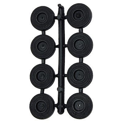 Gommino Sottosedia Pronty Nero con Vite Ø 25 mm 8 Pezzi - 2