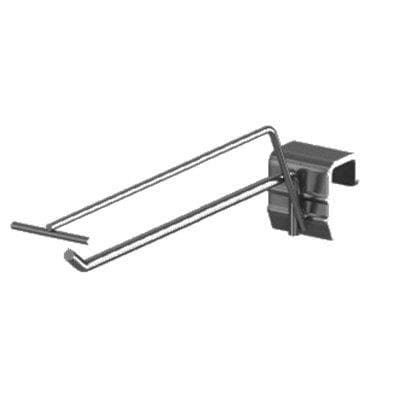 Gancio Portaprezzo per Barra Market Zincato 200 mm 5 Pezzi - 2