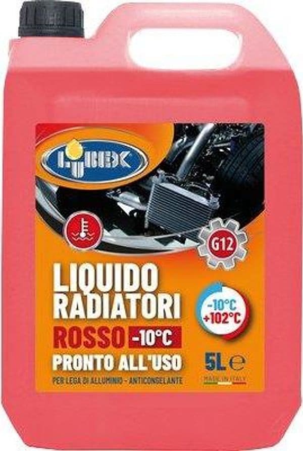 Liquido Antigelo per Radiatore Auto Rosso Lubex Fino a 10 °c 5 L 4 Pezzi - 2