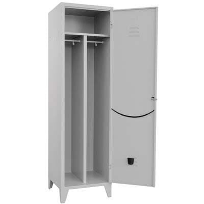 Armadio Sporco Pulito Montato Prometal Vern Grigio Posti 1 H.mm 1795 mm - 2