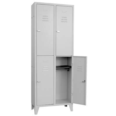 Armadio Multispogliatoio Montato Prometal Vern Grigio Posti 4 H.mm 8130520 - 2