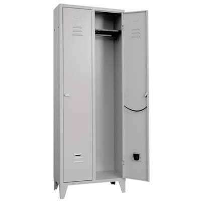 Armadio Spogliatoio Montato Prometal Vern Grigio Posti 2 H.mm 1795 mm - 2