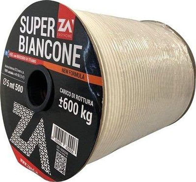 Cavetto Acciaio Zincato Super Biancone Mm 5 500 m - 2