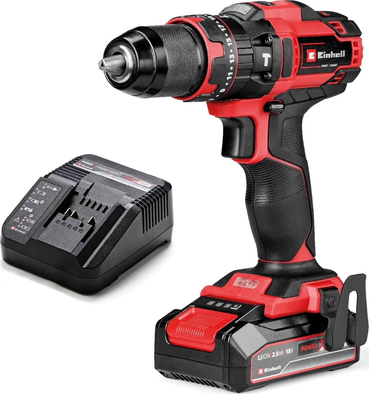 Trapano Avvit Percus Batteria TECD1844LI Einhell Volt 18 Ah 2,5 Xchange - 2