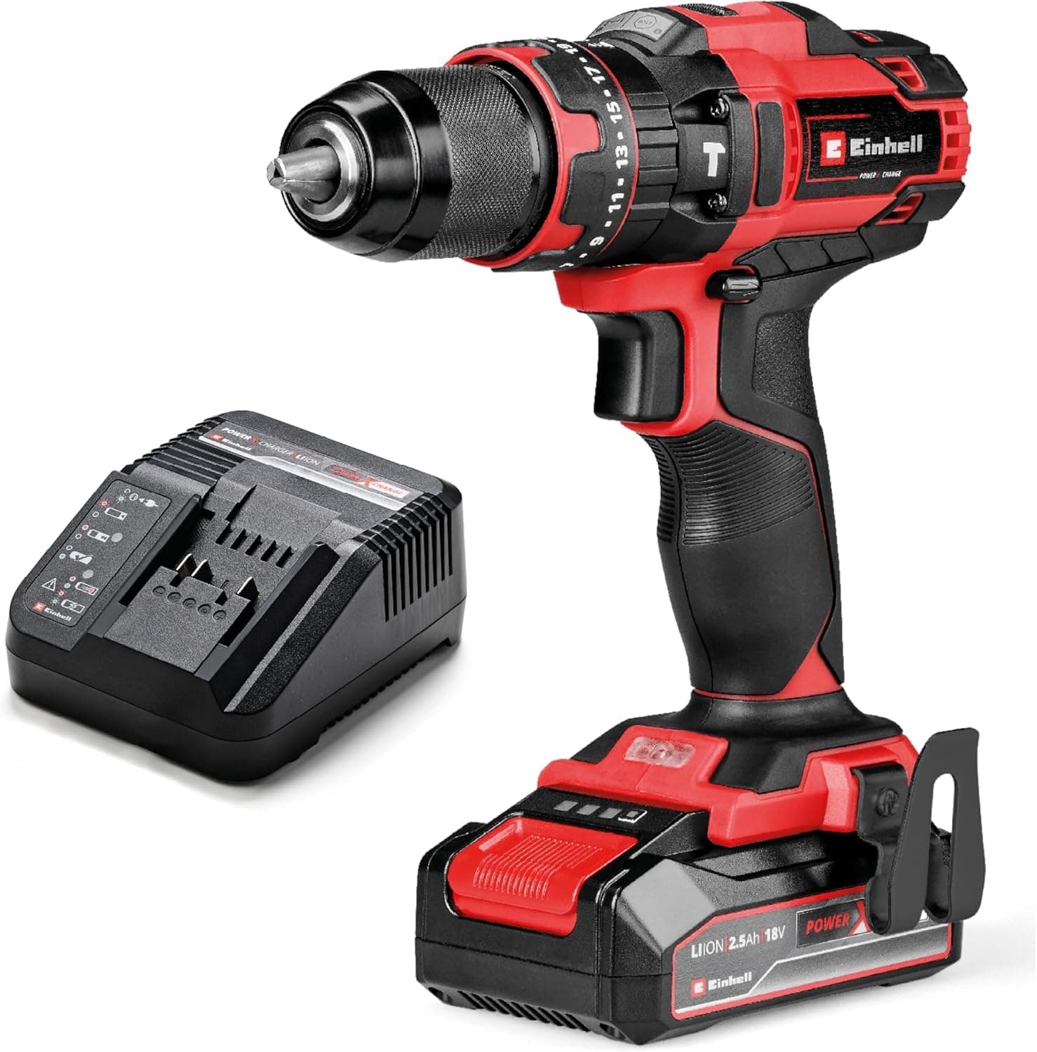 Trapano Avvit Percus Batteria TECD1844LI Einhell Volt 18 Ah 2,5 Xchange - 2