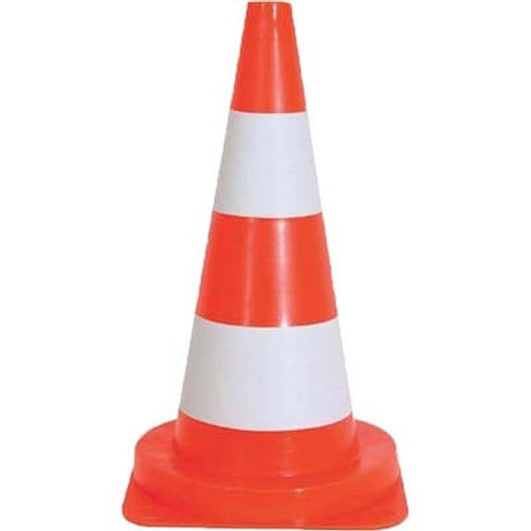 Cono Stradale Pe Bianco Arancio H 50 cm 2 Pezzi – Autres