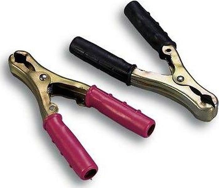Pinza per Cavo Batteria Auto Hand Rosso Nero a 40 80 mm 2 Pezzi - 2