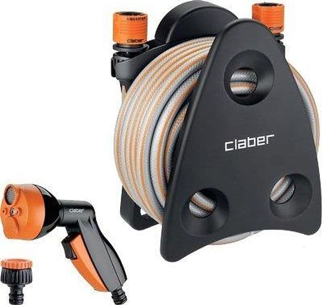 Avvolgitubo Irrigazione Miniset Balcony Claber Tubo 1/2 10 m con Raccordi - 2