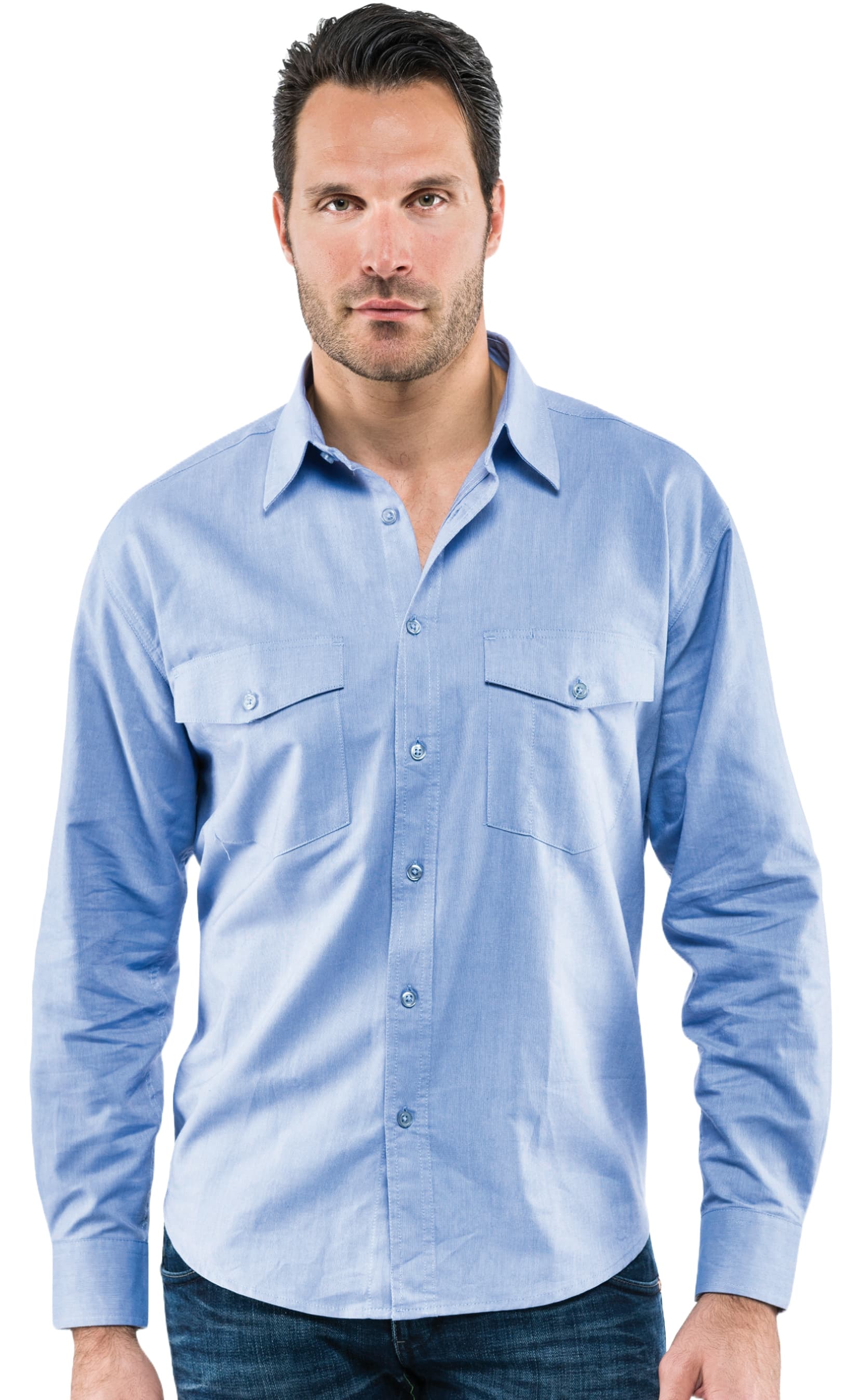 Camicia Oxford Colore Azzurro Misura XL - 2