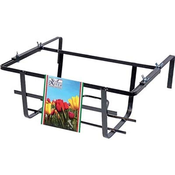 Balconiera Tulipano Regolabile Nero 40 x 22 cm 15 cm 5 Pezzi - 2