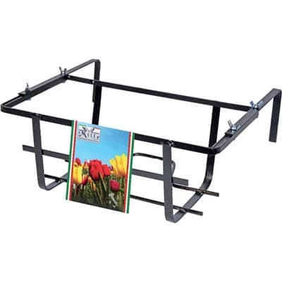 Balconiera Tulipano Regolabile Nero 40 x 22 cm 15 cm 5 Pezzi - 2