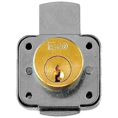 Serratura a Cilindro per Cassetti 106214 Iseo Ottone Mm 40 Cilindro Mm - 2