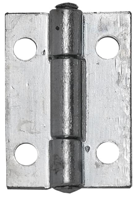 Cerniera Stretta Perno Fisso in Acciaio Zincato Mm 65 x 35 24 Pezzi - 2